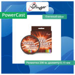 Плетеный шнур PowerCast 200 м, Multicolor, 0,10 мм