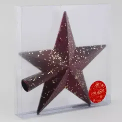 Макушка звезда Мэдисон 20 см., красный, Зимнее Волшебство (9510547)