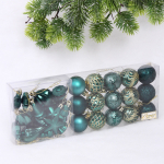 Набор ёлочных украшений «Elegant shine» 4 см 30 предмета), Изумруд