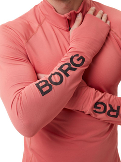 Куртка теннисная Bjorn Borg Borg Midlayer Half Zip - faded rose