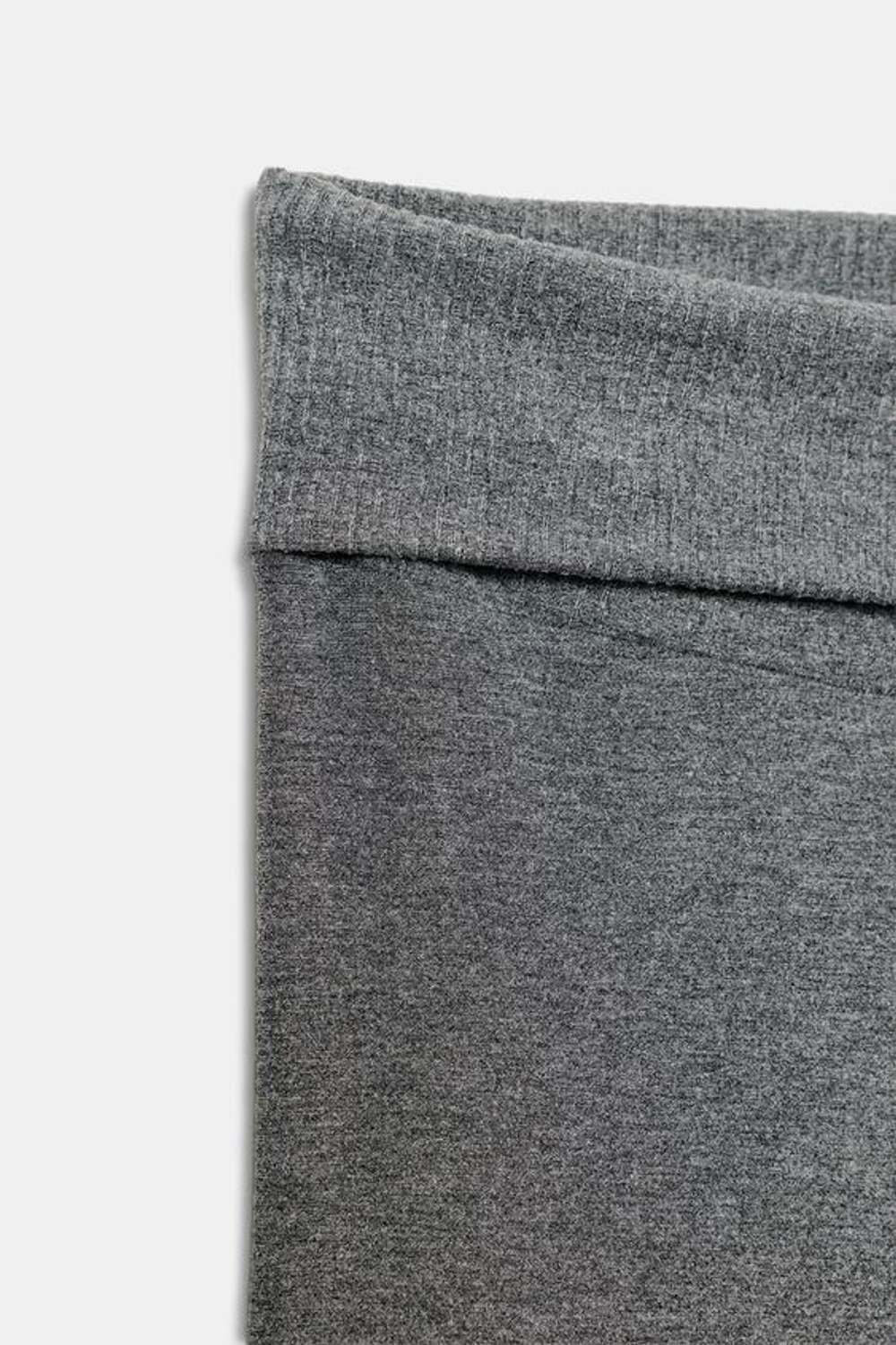 ZARA БЕСШОВНЫЕ БРЮКИ FLARE, СЕРЫЙ МЕЛАНЖ