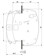 1029711 - UTWE 6/9+1 - Контрольная колодка