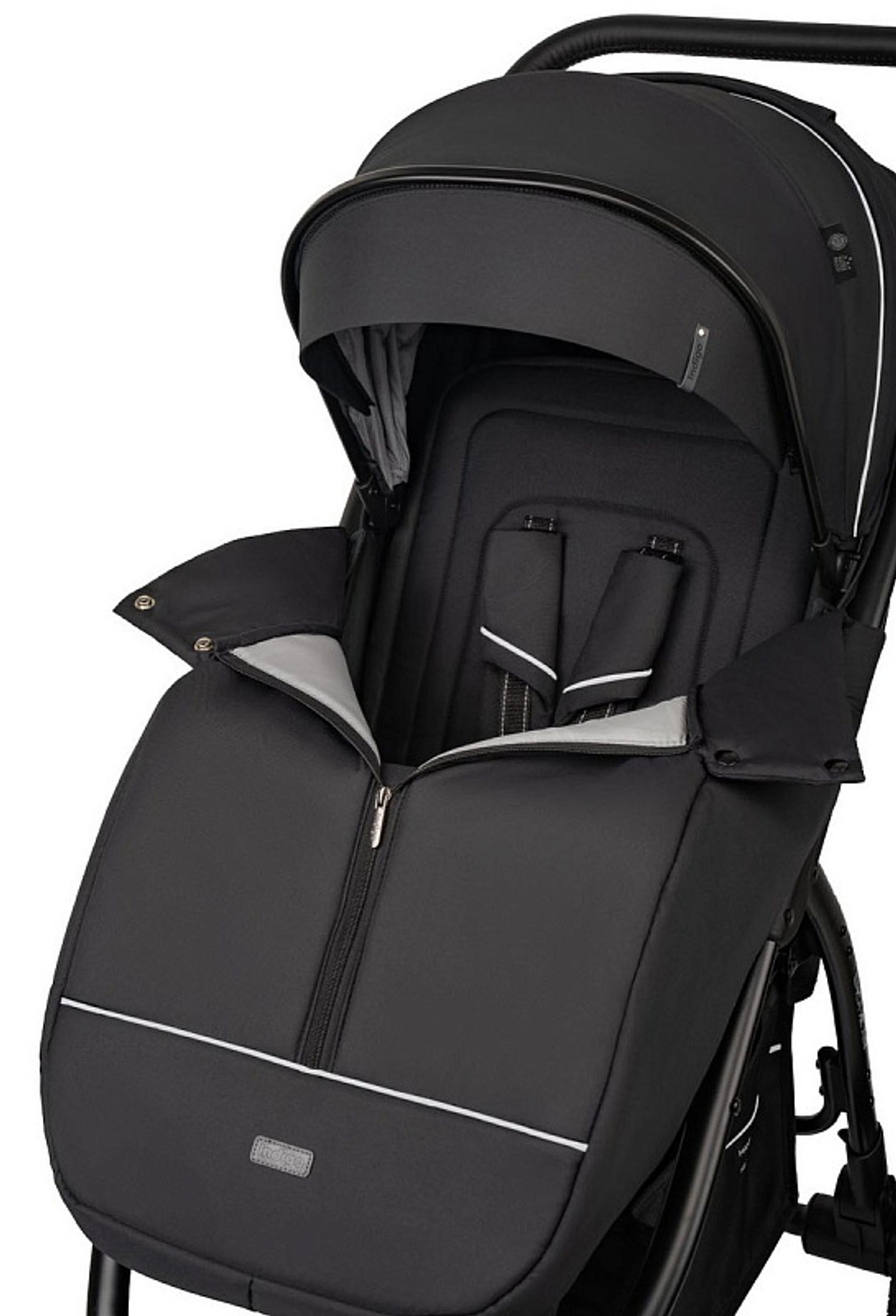 Детская прогулочная коляска Indigo Epica XL Air с сумкой 2025 черный