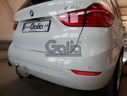 Фаркоп оцинкованный Galia B023C для BMW X1 F48 07/2015-, BMW 2-Series Active Tourer F45 09/2014-, BMW 2-Series Gran Tourer F46 05/2015-(паспорт и сертификат в комплекте)(без электрики)
