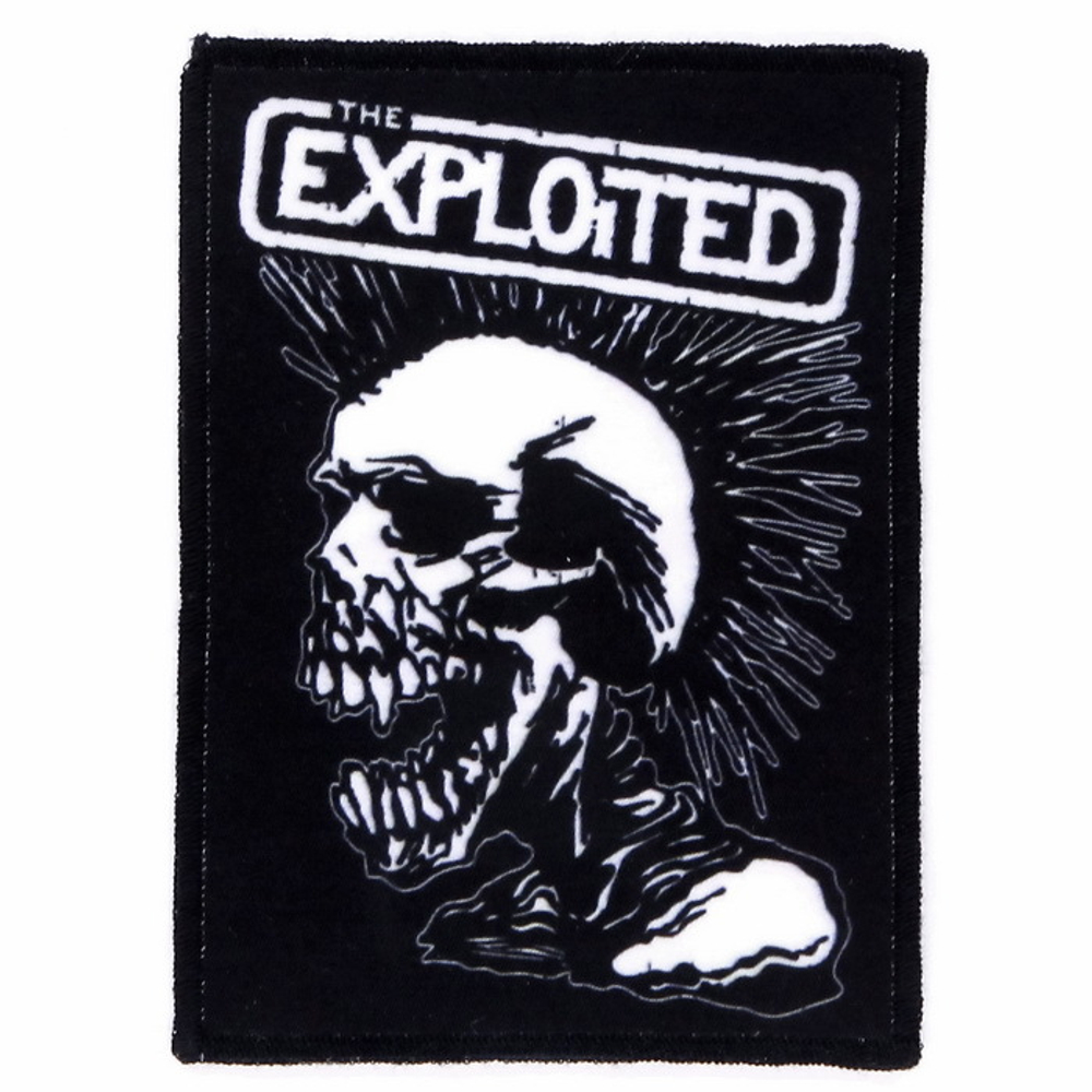 Нашивка The Exploited череп с ирокезом (697)