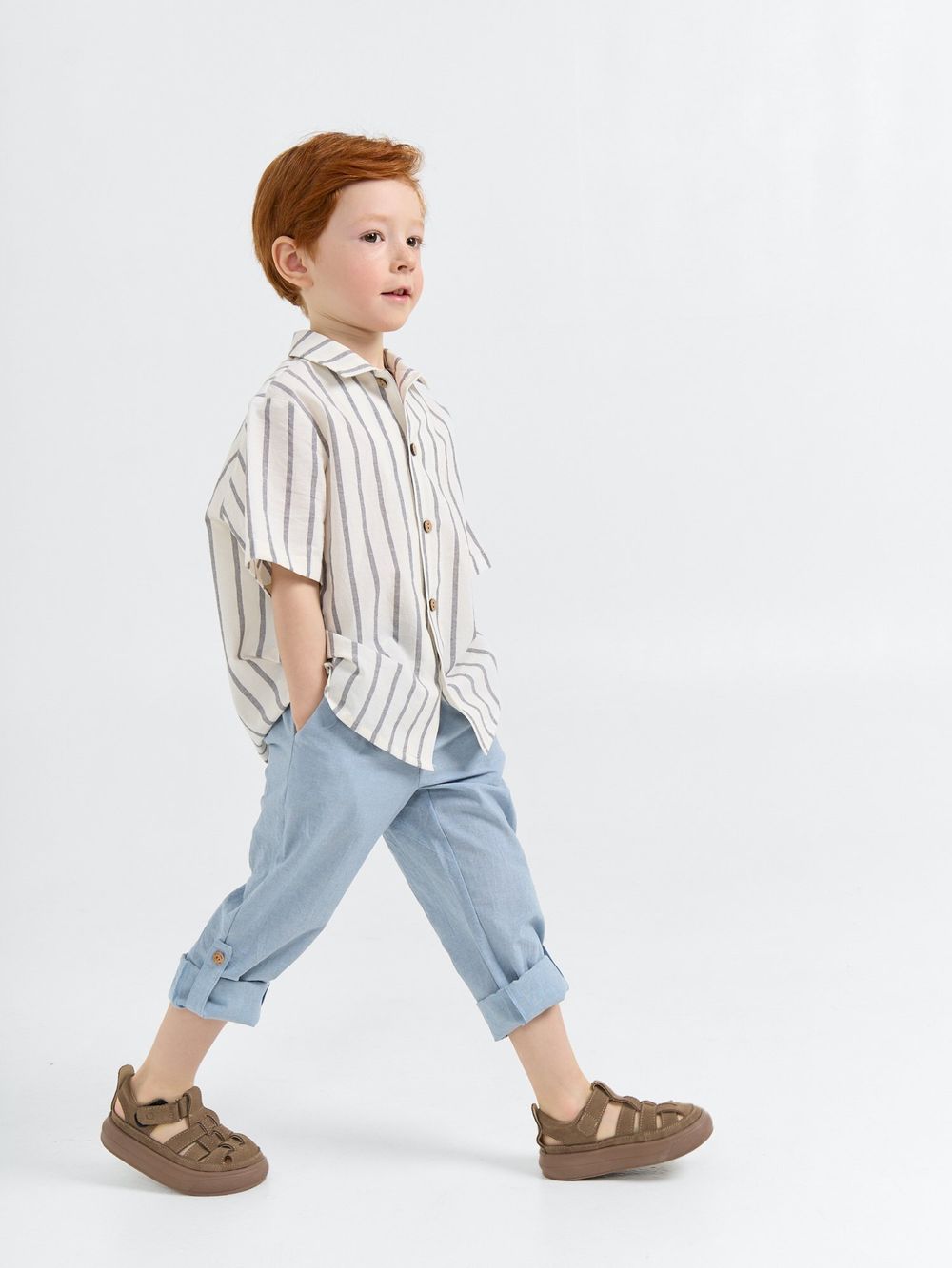 Брюки хлопковые "Летний джинс"