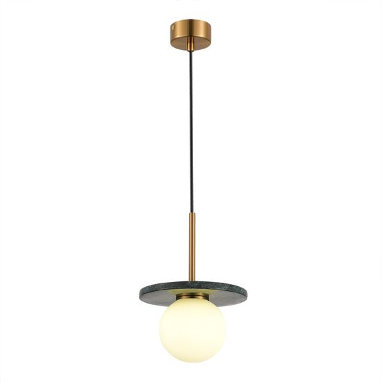 SL1191.363.01 Светильник подвесной ST-Luce Латунь/Латунь, Зеленый G9 LED 1*5W 4000K NEBULA