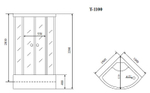 Душевая кабина Timo Standart 100x100 T-6600B без гидромассажа