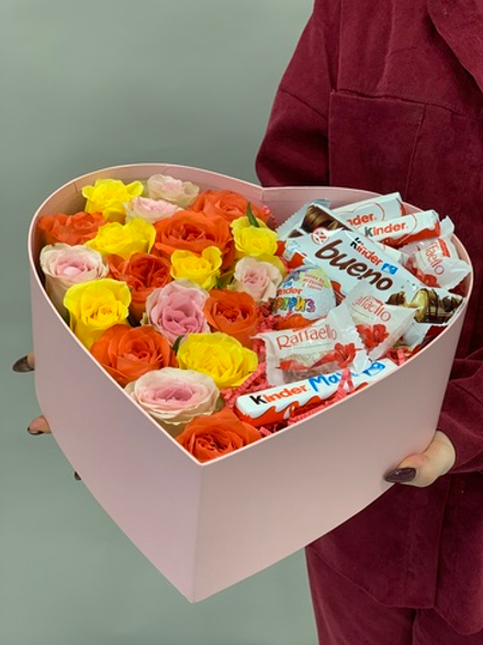 Подарочный набор Сердце со сладостями