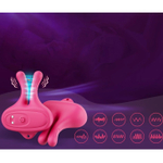 Вибростимуляторы для сосков Silicone toys 9 режимов розовый