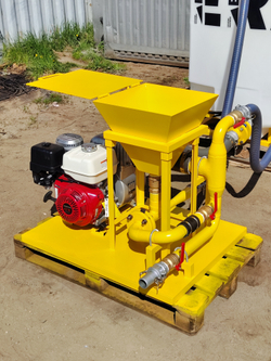 Насосно-смесительный узел для ГНБ с мотопомпой Koshin (Япония)