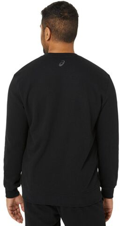 Мужская теннисная кофта Asics Sweat Shirt - performance black/Графит grey
