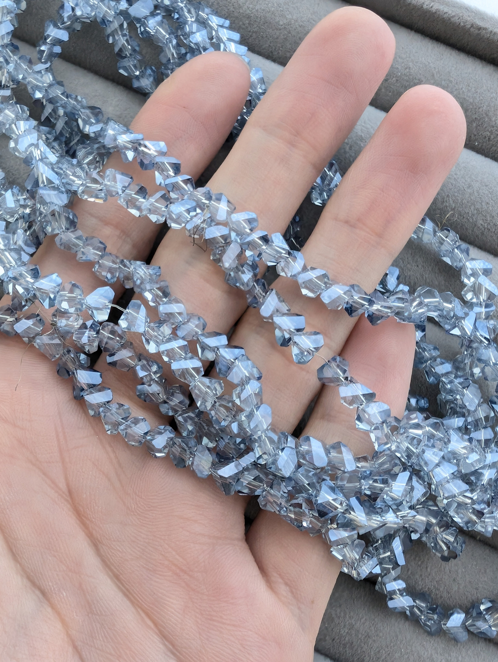 Алмазное стекло 6мм, голубой