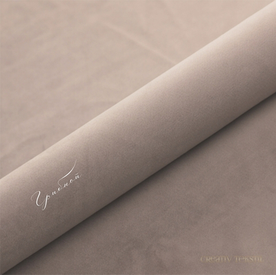 Футер 3 нитка начес велюр Грибной