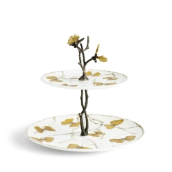 Этажерка двухъярусная Michael Aram Butterfly Ginkgo (28 см)