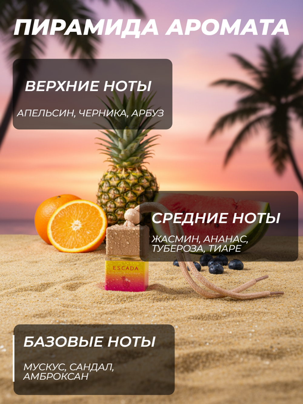 Ароматизатор ESCADA MIAMI BLOSSOM (подвесной)