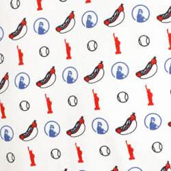 Мужское теннисное поло Quiet Please New York Statement T-Shirt Men - White, Multicoloured