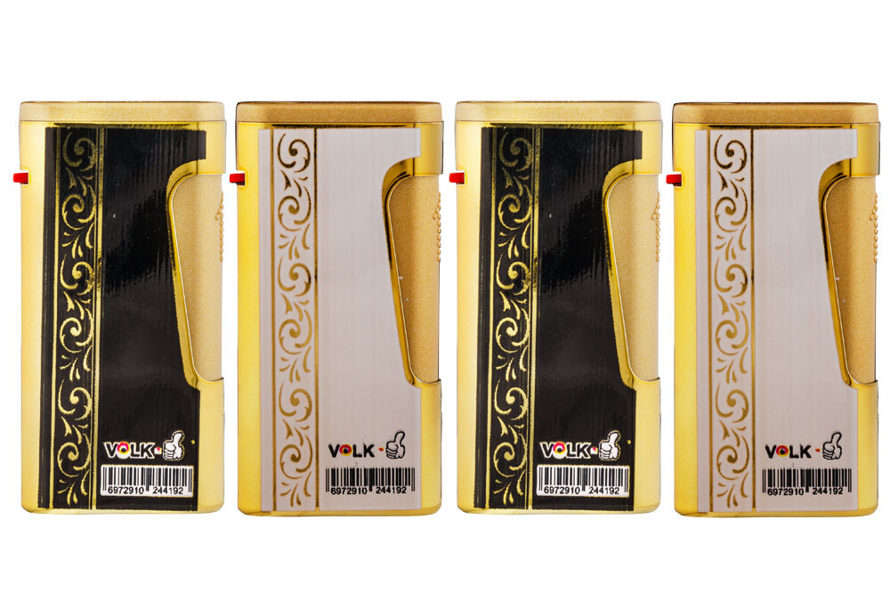 Зажигалки Турбо VOLK  (v-074)-2 метал джет пламя (20шт*50бл)