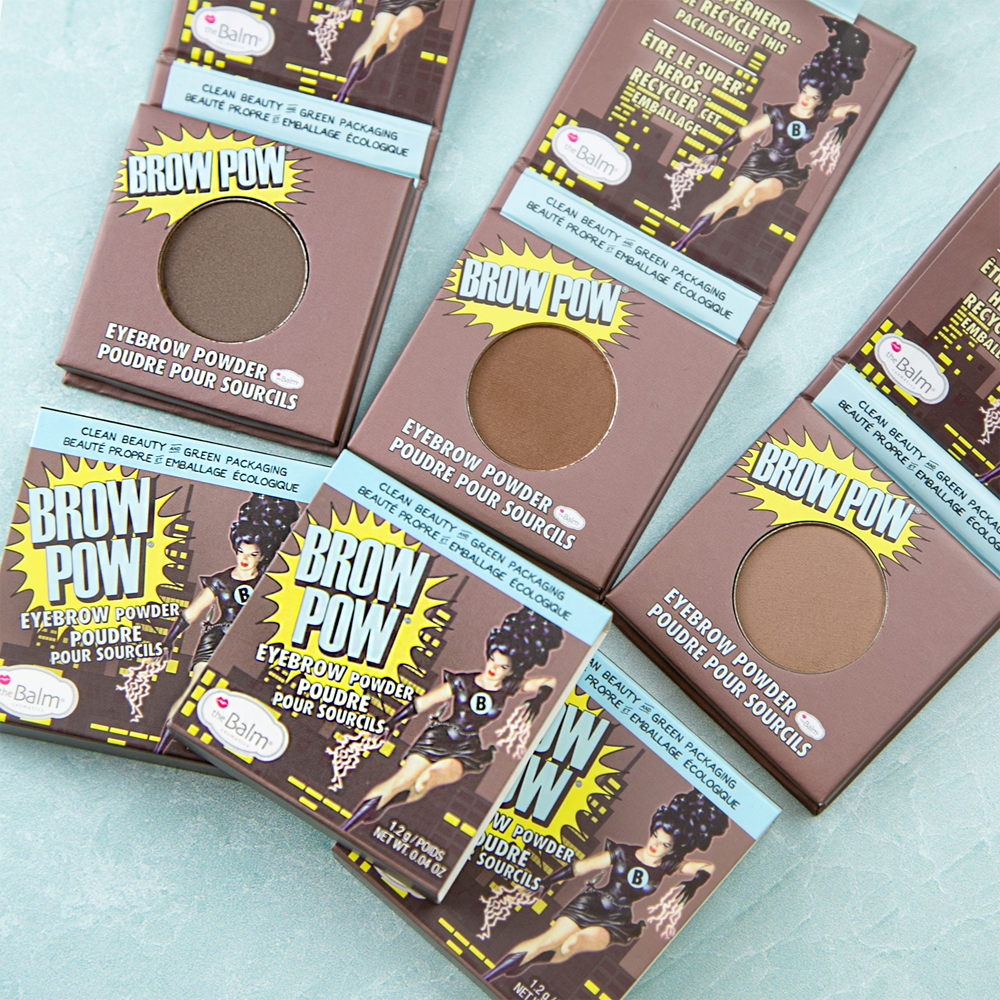theBalm Browpow - Пудра для бровей в практичном магнитном футляре оттенок Light Brown, 1 g