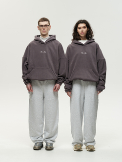 Drawstring Hoodie Grey Excalibur