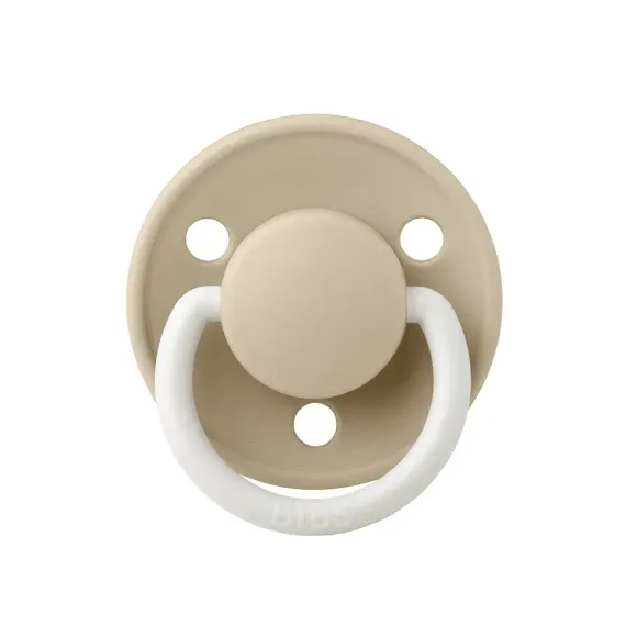 Соска-пустышка BIBS Ночная De Lux Silicone Vanilla Glow 0+ месяцев