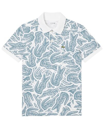 Футболка для мальчика теннисная Lacoste Kids Petit Piqué Print - разноцветный