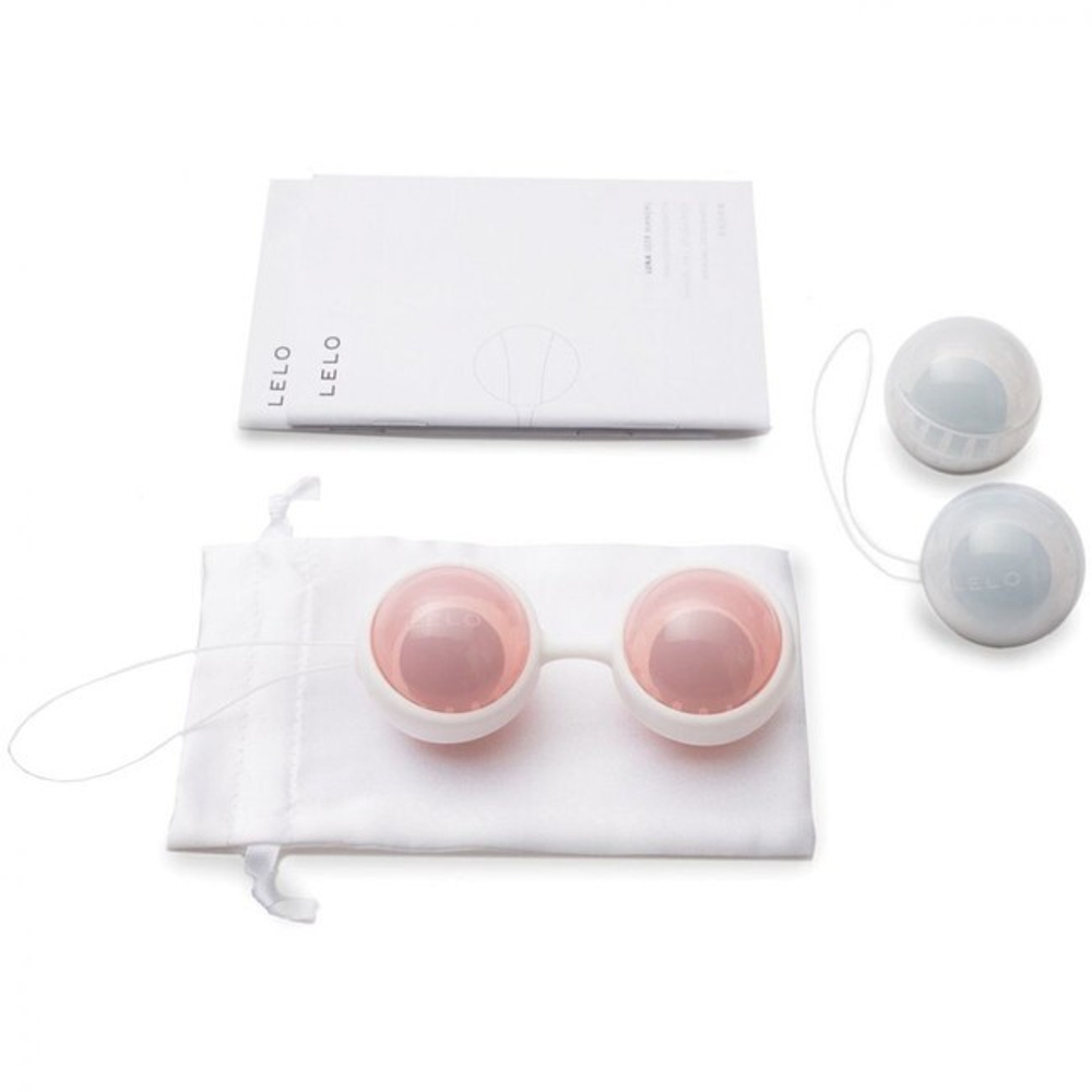 Вагинальные шарики премиум класса Luna Beads (Цвет: розовый,голубой)