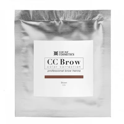 Lucas' Cosmetics Хна для бровей CC Brow (brown) в саше (коричневый), 5 г