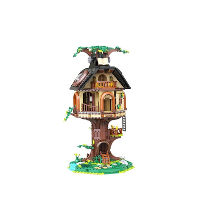 Конструктор CaDA библиотека в домике на дереве (1808 деталей)