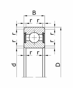 Подшипник 180026 (626)