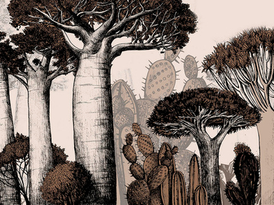 Дизайнерские обои Wall Street Zoo