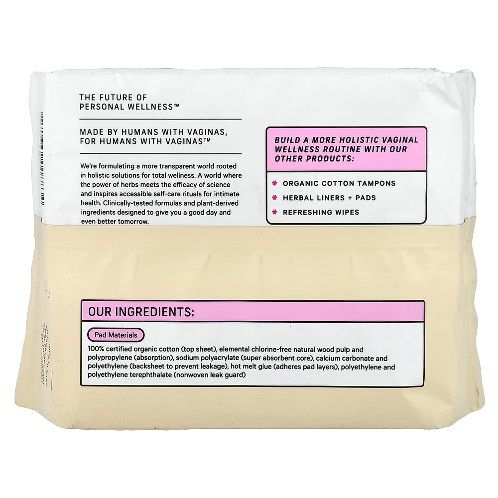 The Honey Pot Company, Дневные прокладки для защиты от недержания, 100% органический хлопок, 16 шт.