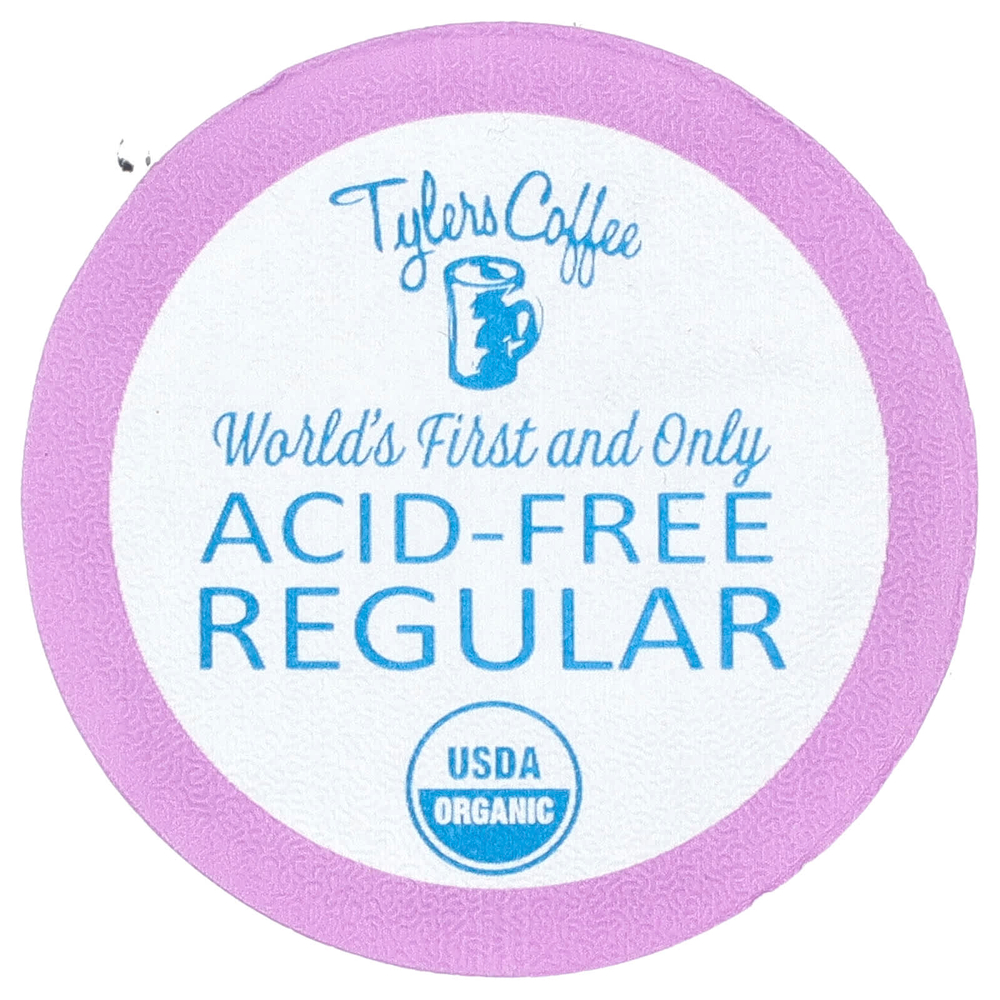 Tylers Coffees, Органический кофе, обычный, без кислоты, 16 капсул (8 г) каждая