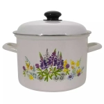 Кастрюля эмал 4,5л 16154АП2 Люпины