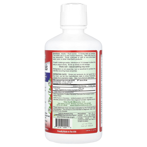 Vital Earth Minerals, Fulvic Minerals, 946 мл (32 жидк. унции)