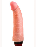 Вибратор-реалистик из кибер-кожи (17,5 см) (Цвет: телесный)