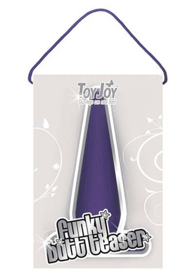Фиолетовая анальная пробка Funky - 10,5 см.