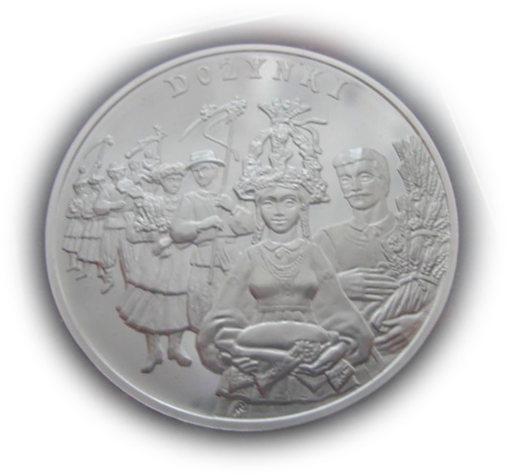 Польша 20 злотых 2004 Праздник урожая Дожинки СЕРЕБРО