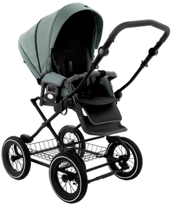 Детская коляска Roan Bass Next Classic Кожа d12 2 в 1 RCL303/1 Misty Mint/Grey