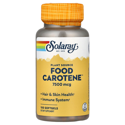 Solaray, Plant Sourced Food Carotine™, 100 капсул