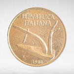 Italy 10 Lire 1980 R, VF