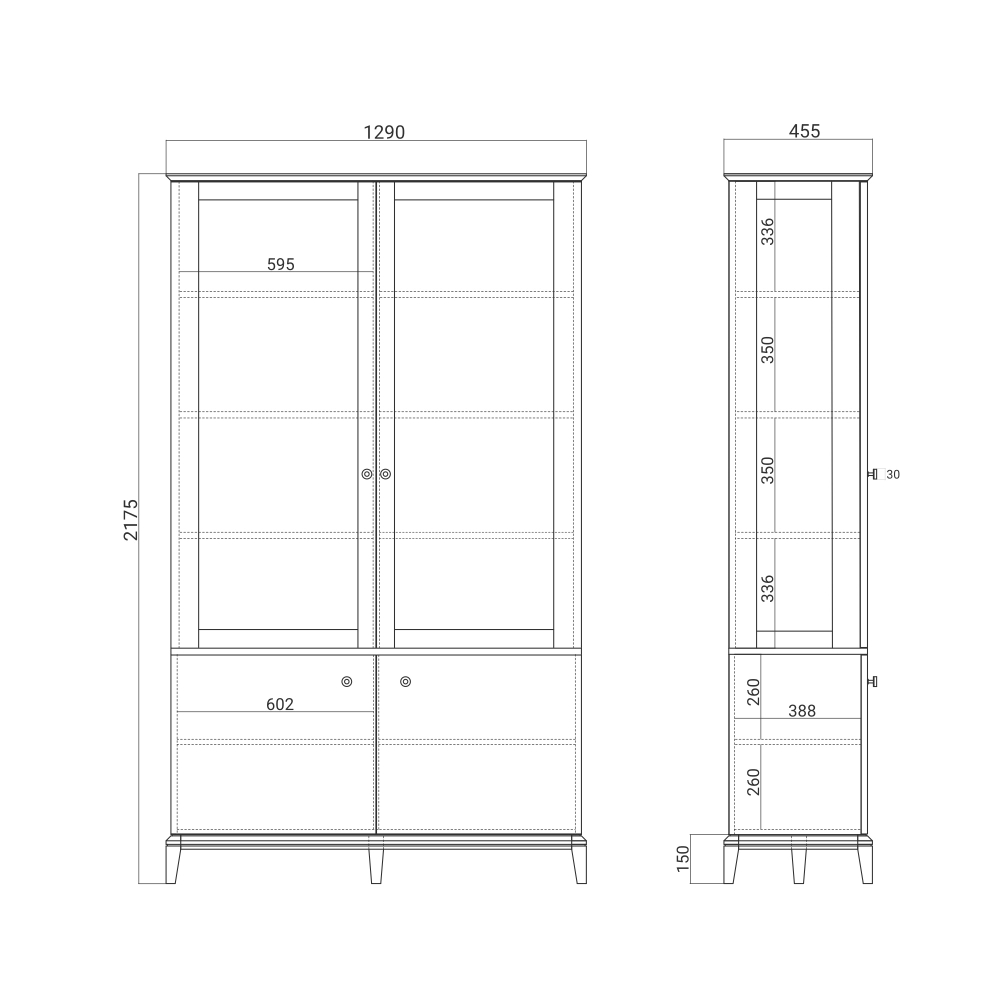 Витрина CRYSTAL CR167