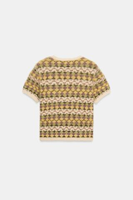 ZARA ТРИКОТАЖНЫЙ ЖАККАРДОВЫЙ ДЖЕМПЕР, РАЗНОЦВЕТНЫЙ