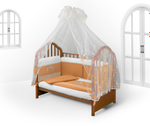Арт.77777 Набор в детскую кроватку для новорожденных оптом - *АВ* Шторы Короля 6пр