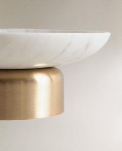 Zara Home Предмет декора из мрамора, цвет золотой, 15.5 см