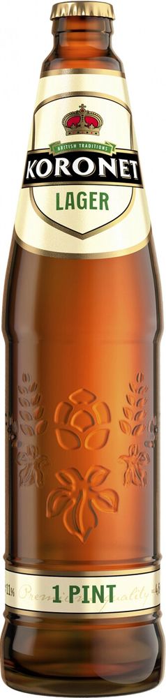 Пиво Коронет Лагер / Koronet Lager 0.568 - стекло
