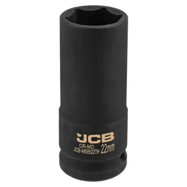 Головка ударная глубокая тонкостенная 1/2'', 22мм (6гр.) JCB JCB-4458522ТН