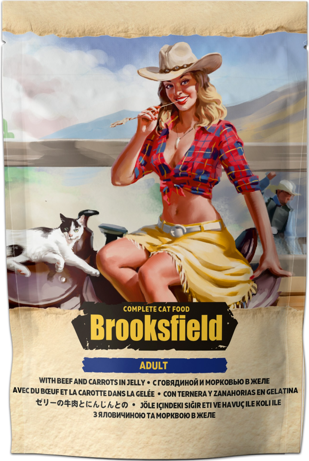 BROOKSFIELD Adult Cat с Говядиной и морковью в желе 85г.*22шт.