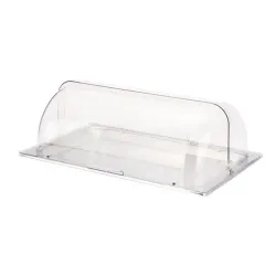 Поднос для выкладки 53*32,5*19 см нерж. с пласт. Roll-top крышкой SUNNEX