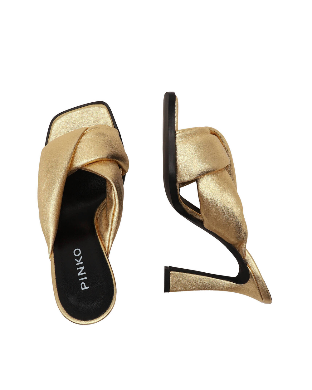 Кожаные шлепанцы corinne sabot Pinko - золотой(100654 A0O5)
